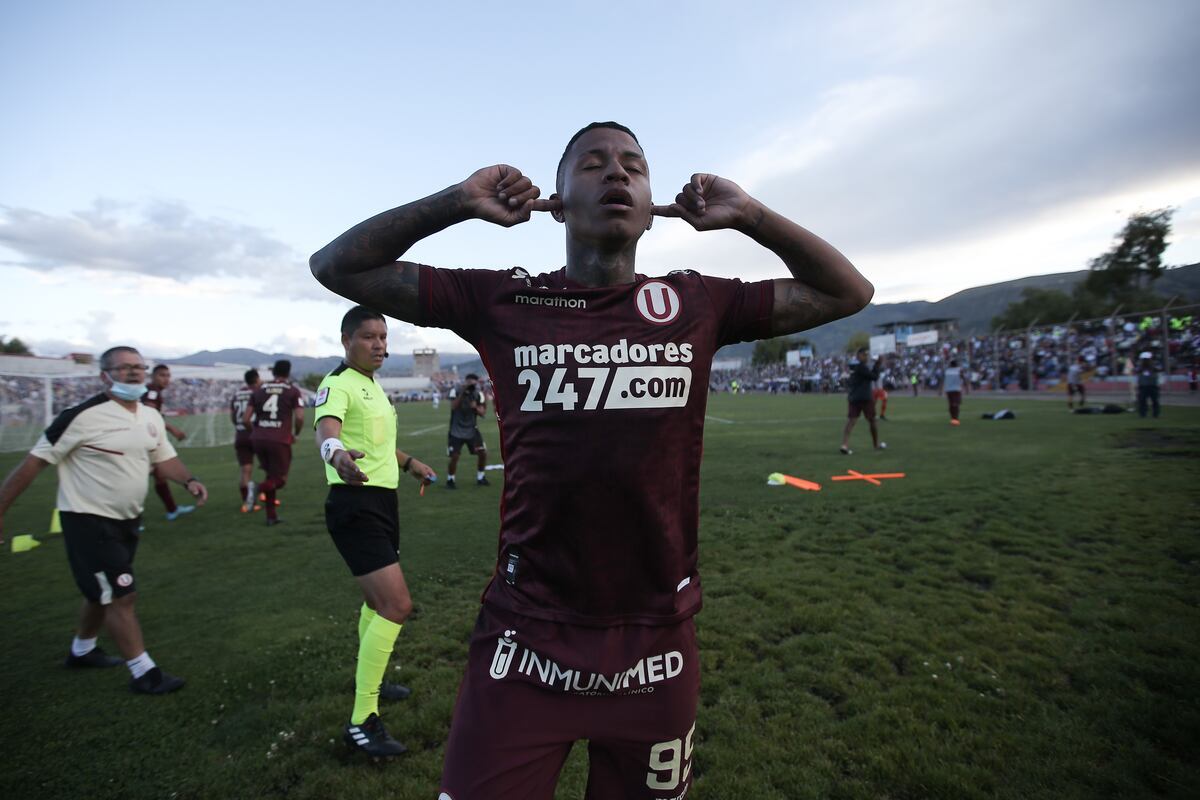 En 2022, Universitario ganó a Ayacucho FC de visita con gol de Andy Polo. Foto: Jesus Saucedo / @photo.gec