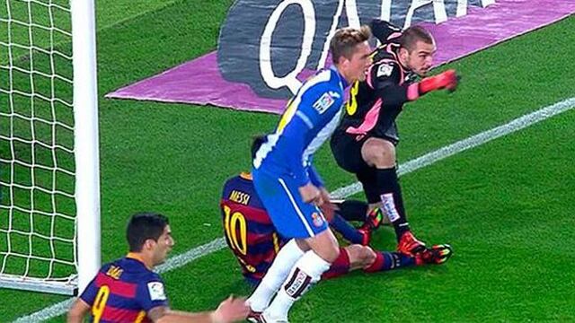 Barcelona: portero de Espanyol se defendió tras brutal pisotón a Lionel Messi