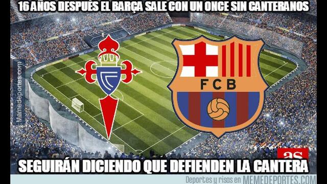 Frenaron a 'Culés' en Balaídos: los memes del Barcelona-Celta por Liga Santander