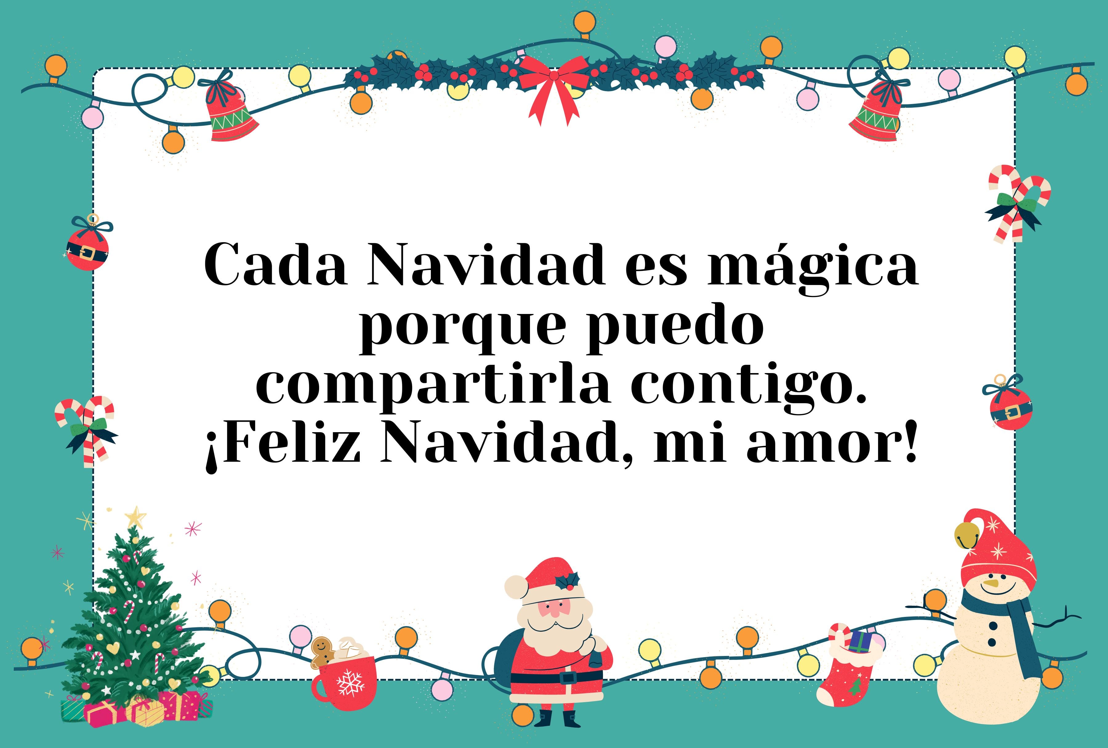 Cada Navidad es mágica porque puedo compartirla contigo. ¡Feliz Navidad, mi amor! | Crédito: Canva / Composición Depor