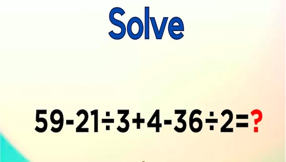 Utiliza tu capacidad intelectual para determinar el resultado final de este reto matemático.| Foto: fresherlive