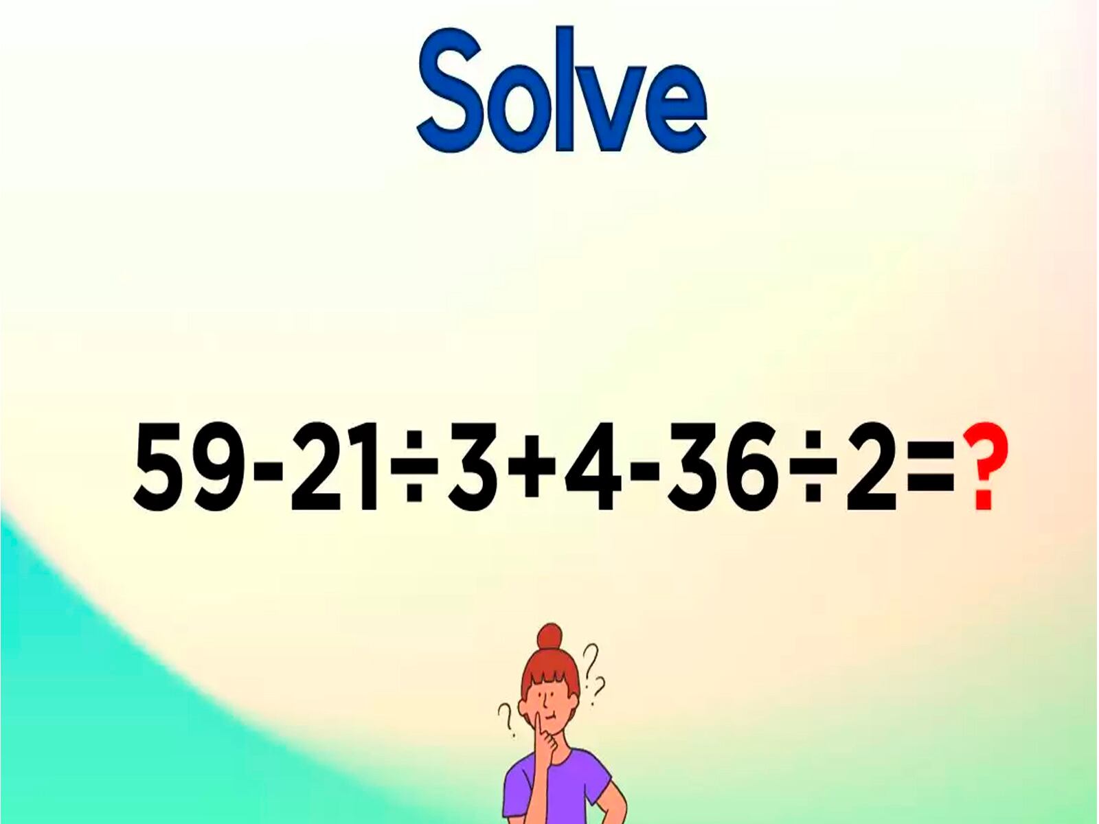 Utiliza tu capacidad intelectual para determinar el resultado final de este reto matemático.| Foto: fresherlive