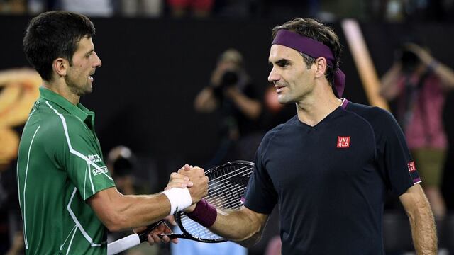 Entre gigantes: Federer felicitó a Novak Djokovic por ganar su Grand Slam número 20