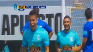 Sporting Cristal: Cristian Ortiz anotó su primer doblete con los celestes [VIDEO]