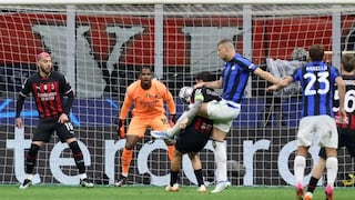 Inter derrotó 2-0 al Milan y mantiene la ventaja en las semifinales de la Champions League
