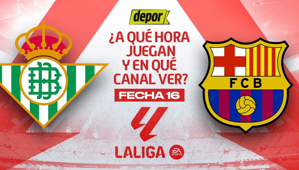 Real Betis vs. Barcelona: se enfrentan por LaLiga de España. (Diseño: Depor)