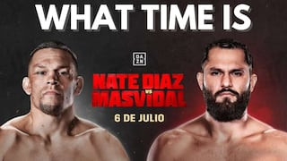 What time was the Nate Diaz vs Jorge Masvidal 2 fight? Entry time for the main event tonight