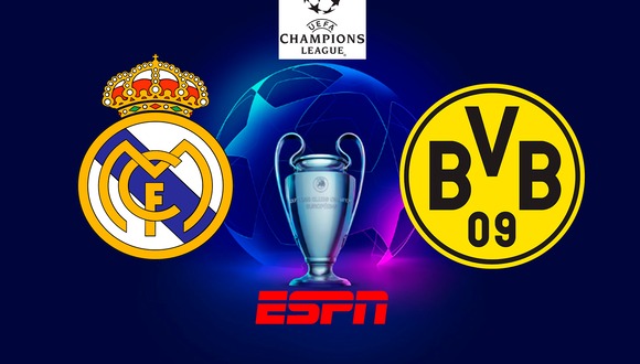 Señal oficial de ESPN EN VIVO y EN DIRECTO para seguir el partido final de la UEFA Champions League entre Real Madrid y Borussia Dortmund desde Londres. (Foto: ESPN)