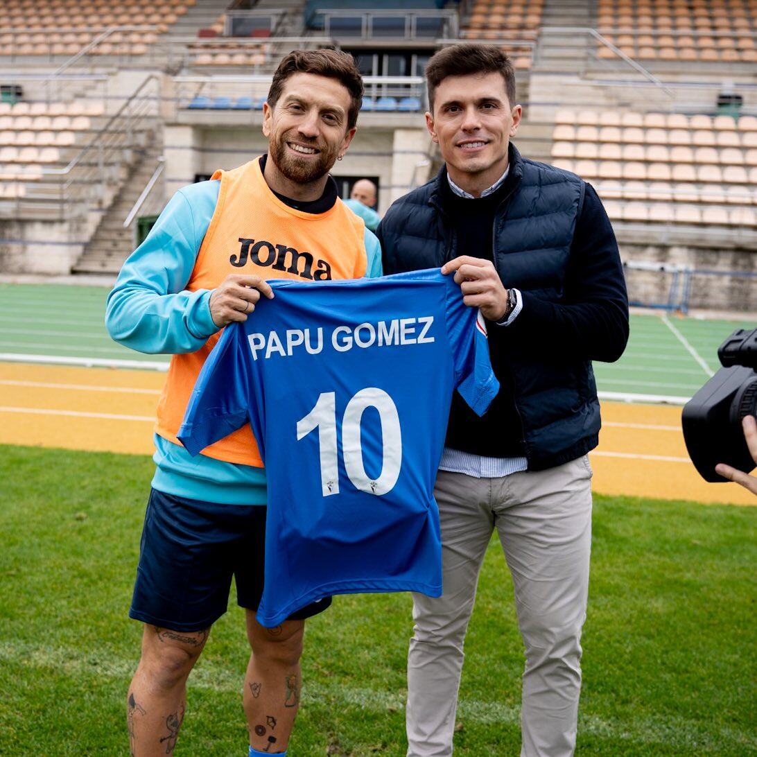 Alejandro 'Papu' Gómez entrena con Manchego de España. (Foto: Manchego)