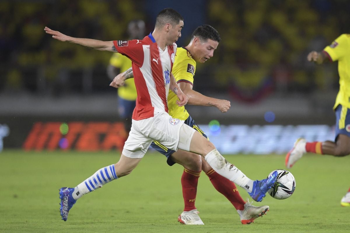 Paraguay vs Colombia por Eliminatorias 2026. (Foto: AFP)