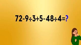 Prueba tu inteligencia con el siguiente reto matemático: obtén la solución en pocos segundos