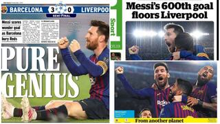 "Genio, genio, genio": así reaccionaron los medios ingleses tras la exhibición de Lionel Messi en Champions [FOTOS]