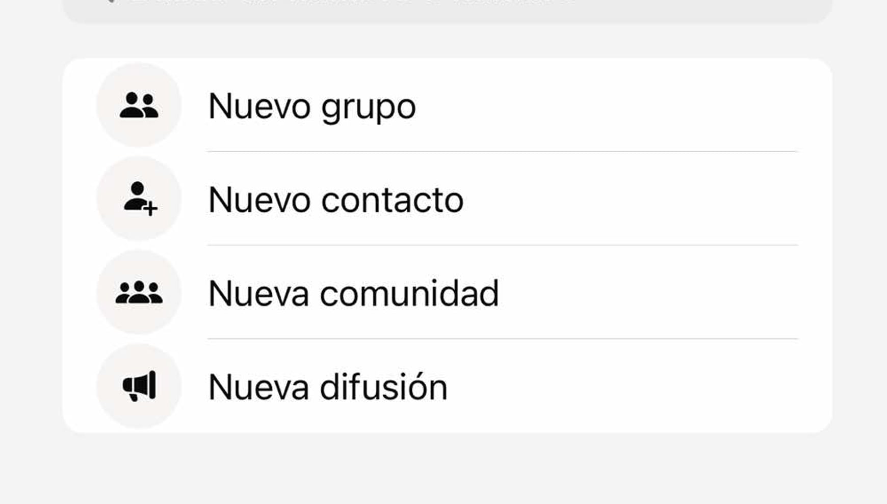 WHATSAPP | Presiona donde dice "nuevo grupo". (Foto: MAG - Rommel Yupanqui)