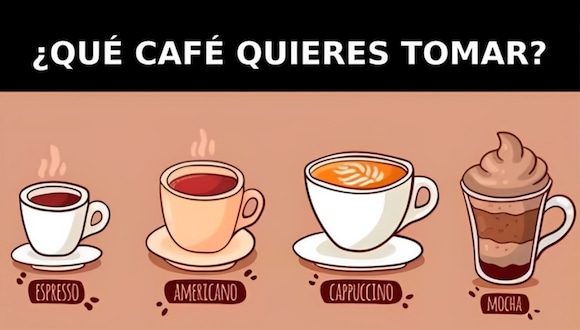 Elige el café que más te guste y descubre cuál es tu mayor defecto en este test visual (Foto: Pinterest).
