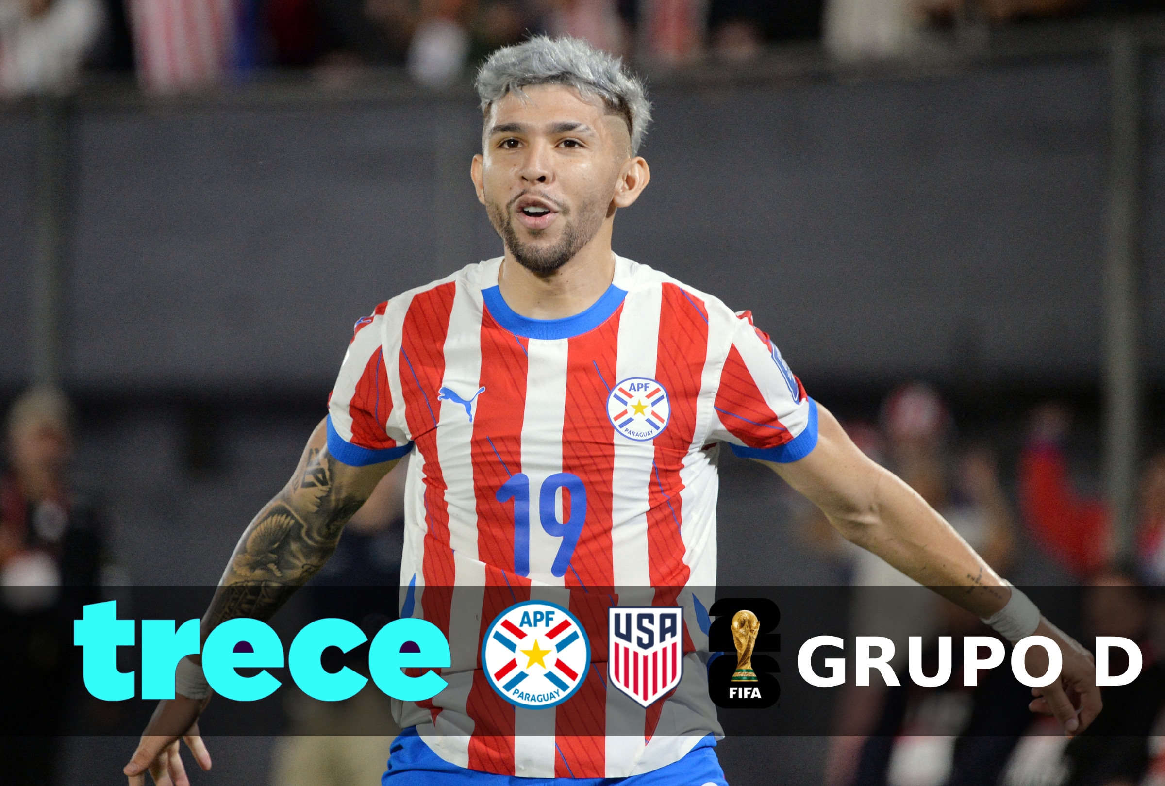 LOS ÁNGELES, CALIFORNIA (ESTADOS UNIDOS), 12/06/2026.- Cobertura oficial de Trece (Canal 13) EN VIVO GRATIS para mirar el partido entre Paraguay y Estados Unidos este viernes 12 de junio por la fecha 1 del grupo D del Mundial 2026 en el SoFi Stadium de Los Ángeles, California. FOTO DE DANIEL DUARTE PARA AFP