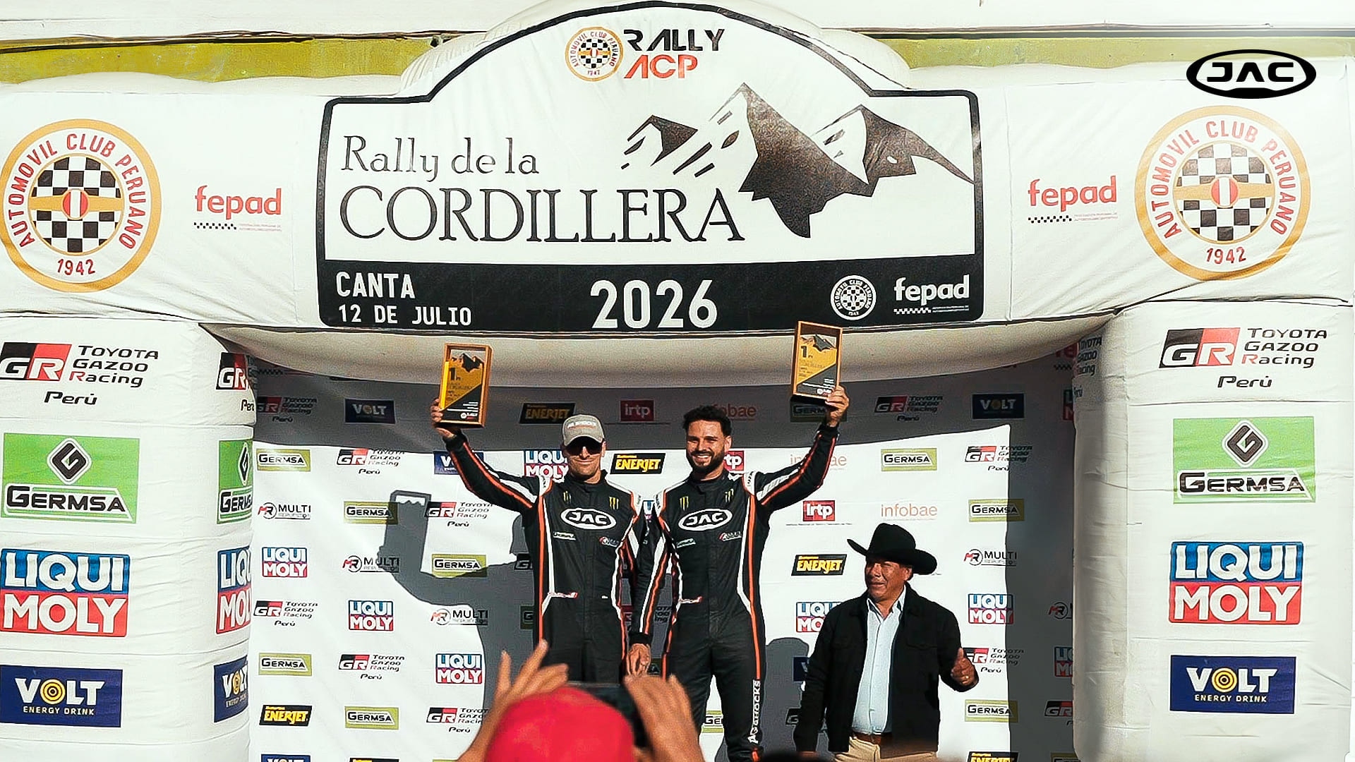 JAC Perú y Ashley García conquistan el Rally de la Cordillera y alcanzan el primer lugar de la categoría T1 del Rally ACP 2026