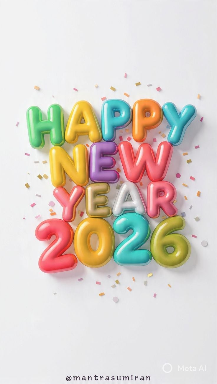 Choose one of these 100 phrases and messages for Happy New Year 2026! to dedicate to your loved ones on January 1 or December 31, via WhatsApp, Instagram, or Facebook. (Photo: Pinterest)