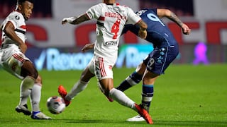 Por la ida de los octavos: Racing y Sao Paulo empataron 1-1 en la Copa Libertadores