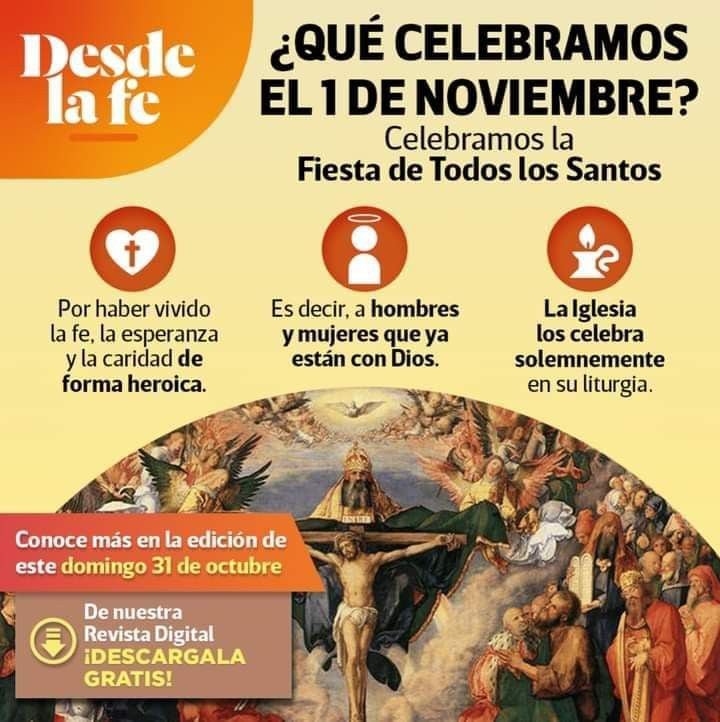 Frases por el Día de Todos los Santos: imágenes y mensajes para dedicar el 1 de noviembre (Foto: Pinterest).