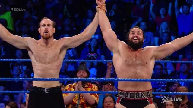 Les tocó celebrar: Rusev y Aiden English vencieron a The New Day en SmackDown [VIDEO]