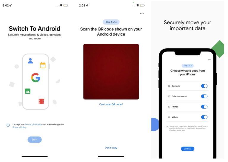 Detalles de Switch to Android