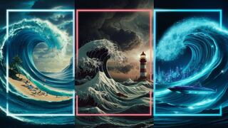 Elige una de las tres olas en la imagen para conocer si serás una persona exitosa