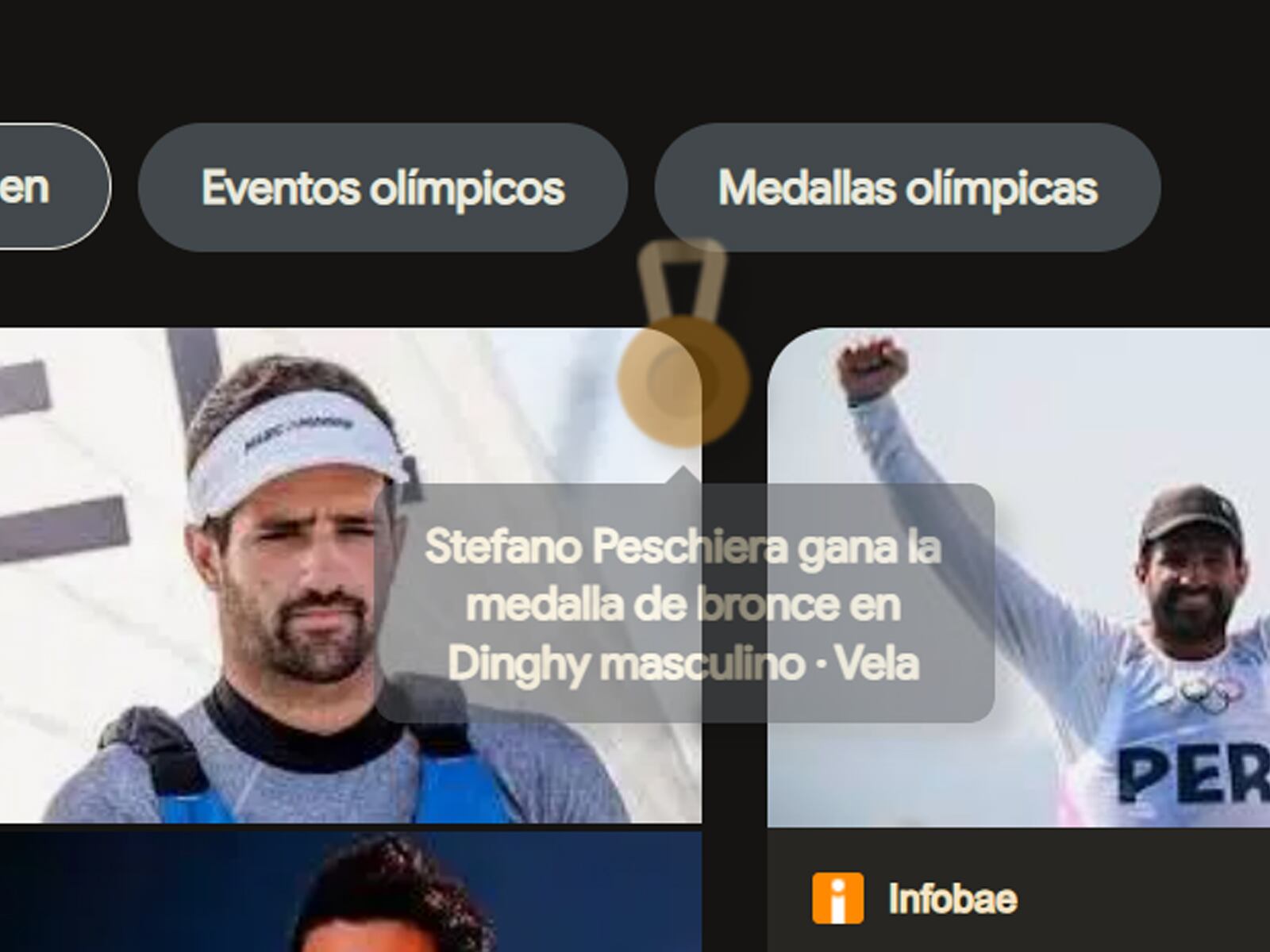 GOOGLE | Este es el mensaje que aparece cuando buscas Stefano Peschiera. (Foto: MAG - Rommel Yupanqui)