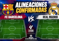 Alineaciones confirmadas de FC Barcelona vs. Real Madrid por El Clásico de la Jornada 10 de LaLiga 2026