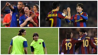 Lionel Messi y sus acompañantes en la delantera de los últimos diez años