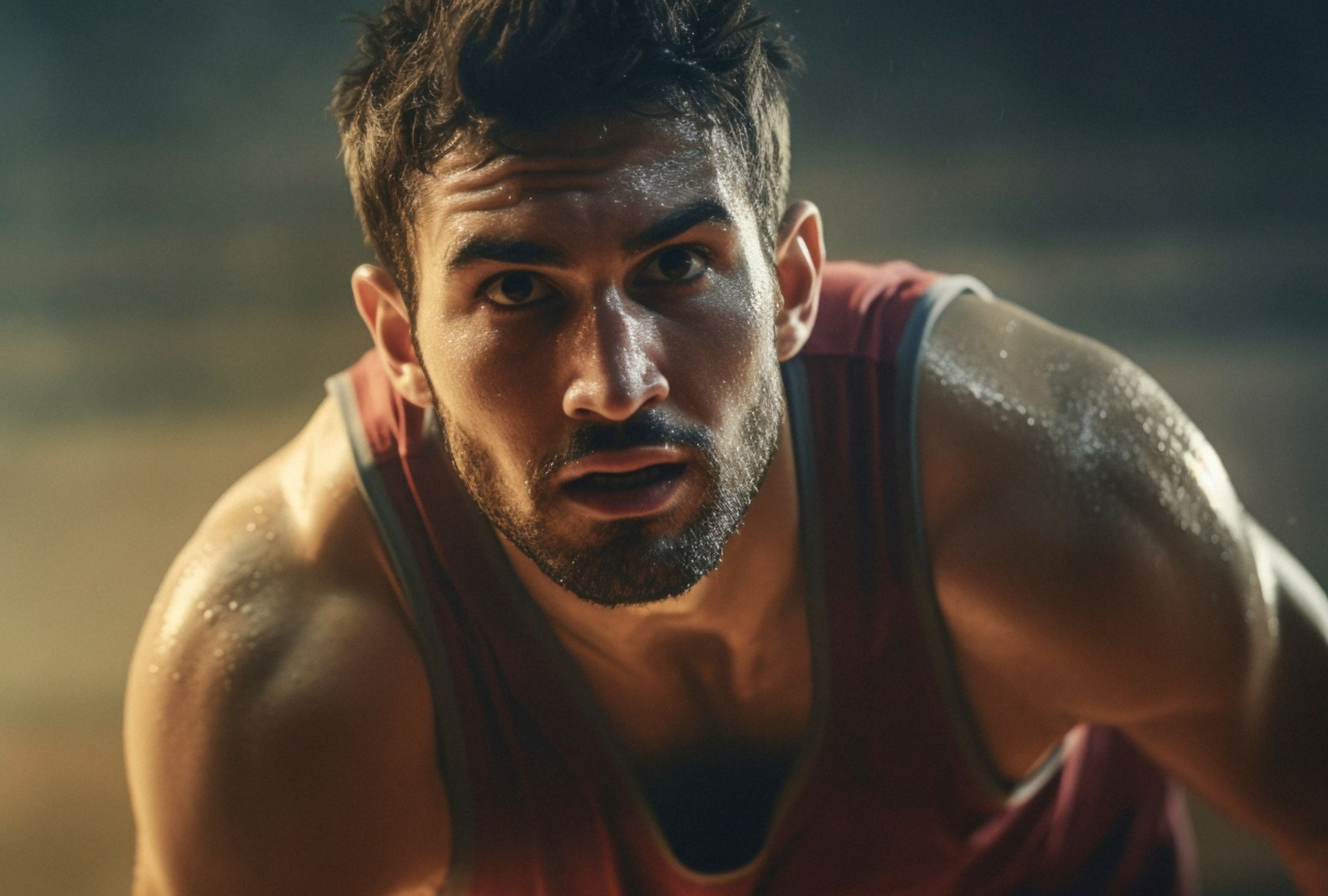 En esta imagen se aprecia a un hombre sudando por estar realizando un ejercicio. (Foto: freepik)