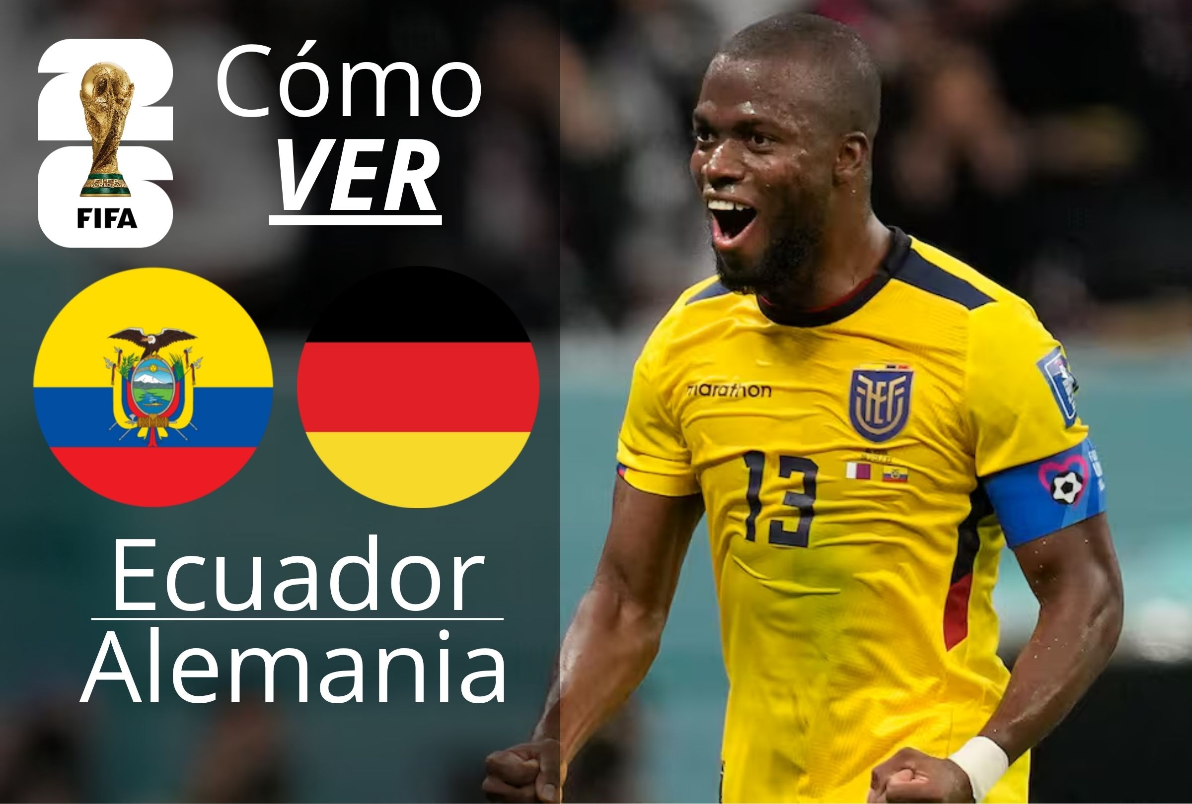 Conoce cuáles son los canales de TV y dónde ver online el partido entre Ecuador vs. Alemania EN VIVO HOY jueves 25 de junio por la tercera jornada del Grupo E de la Copa Mundial 2026. (Foto: Composición Depor)