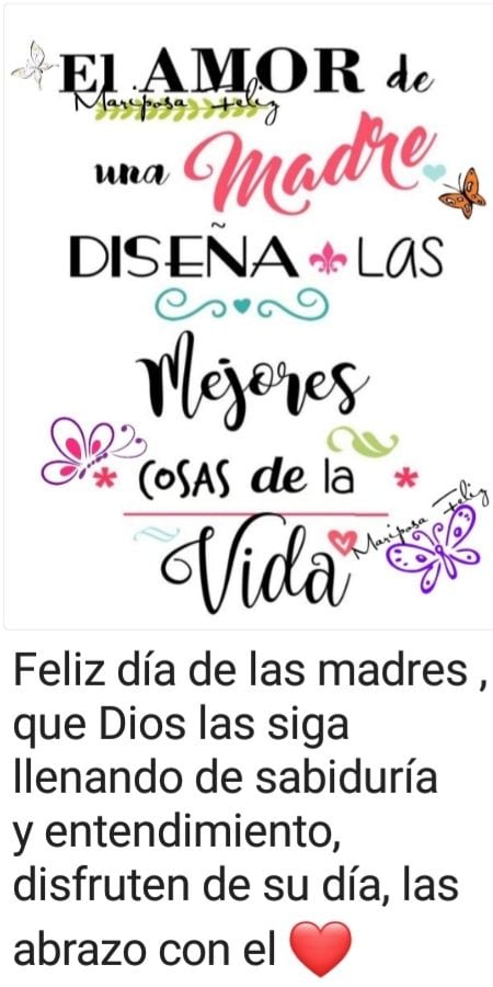 Tarjetas para enviar por el Día de la Madre en Colombia. (Foto: Pinterest)