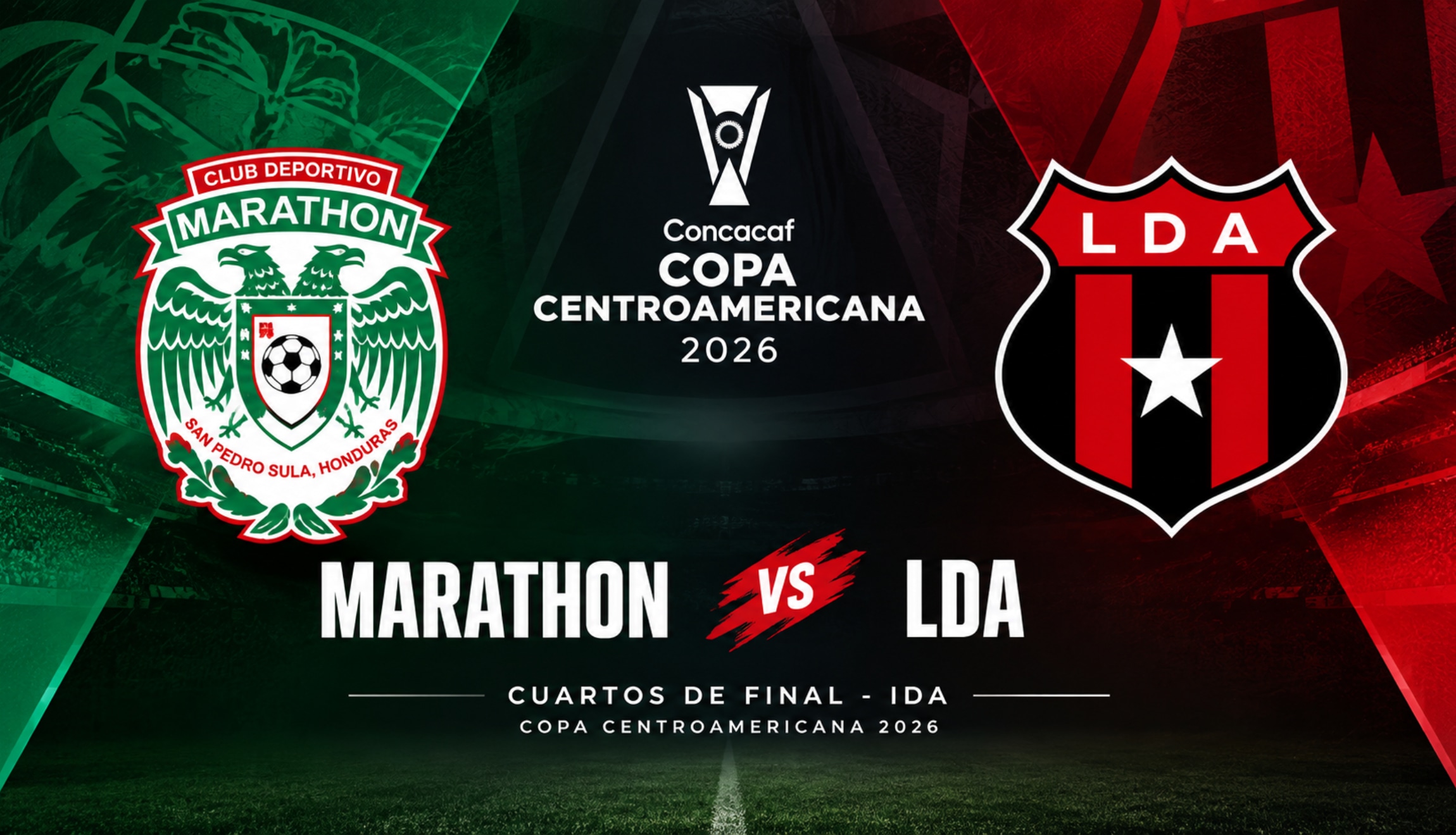 Consulta el canal de TV y Streaming para ver Marathón vs. LDA Alajuelense EN VIVO, por cuartos de final ida de la Copa Centroamericana 2026. (Foto: Imagen creada por Depor utilizando la IA de Chat GPT)