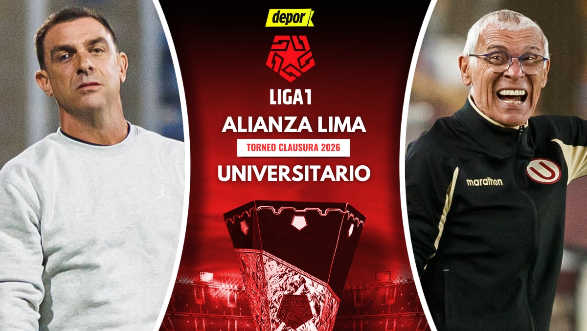 Alianza Lima vs. Universitario se enfrentan por la fecha 9 del Torneo Clausura 2026, con la transmisión de Liga 1 MAX. (Diseño: Depor)