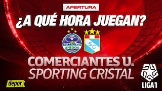 ¿A qué hora juegan Sporting Cristal vs Comerciantes Unidos?