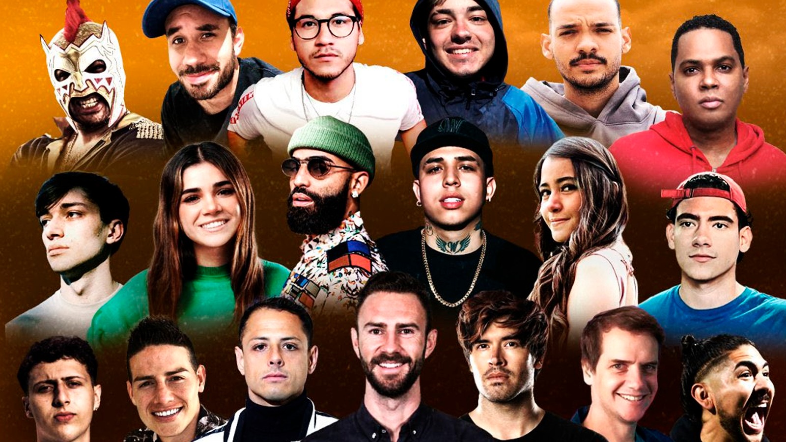 Todos los presidentes de Kings League Américas. (Foto: Kings League Américas)