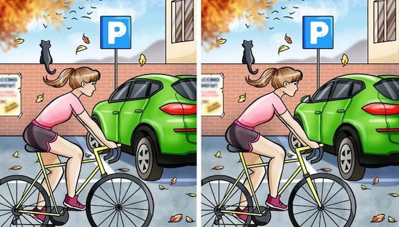 DESAFÍO VISUAL | Observa atentamente la imagen de la bicicleta y encuentra las 2 diferencias en un tiempo récord. |Bright Side