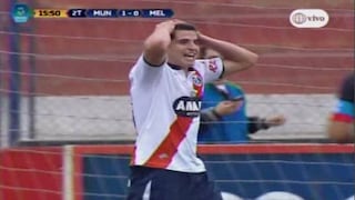 Deportivo Municipal: arquero de Melgar impidió gol de Aldo Corzo con tremenda atajada