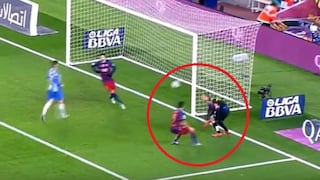 Youtube: Luis Suárez celebró golazo de Lionel Messi en la cara de portero rival