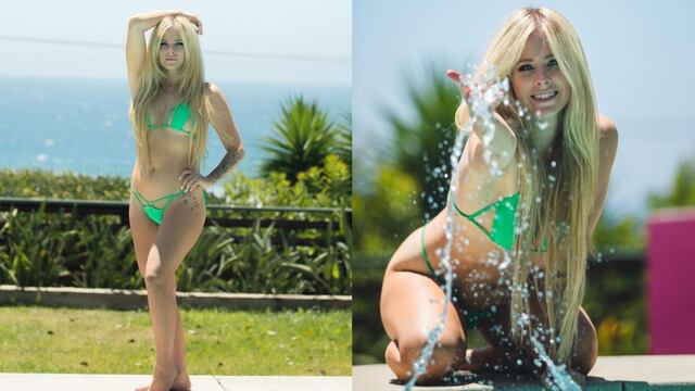 Avril Lavigne causa furor en redes sociales al posar en bikini