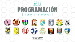 Descentralizado 2018: así se juega la fecha 2 del Torneo Clausura