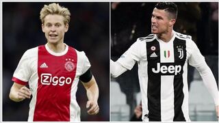 De Jong quiere a Cristiano Ronaldo en el campo: los elogios para la Juventus y el pedido a la hinchada de Ajax
