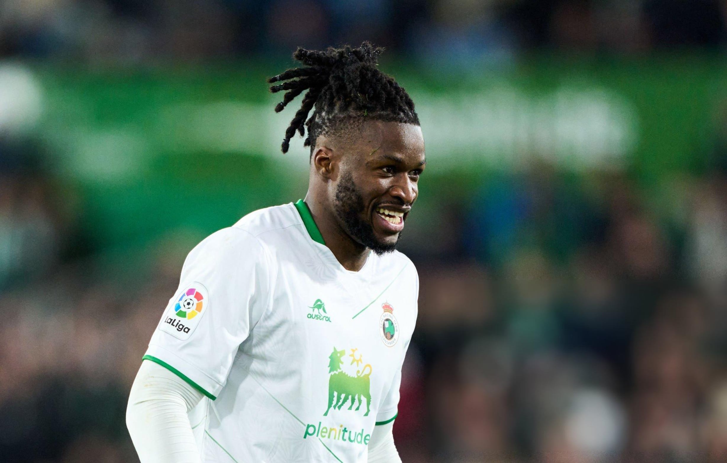 Sekou Gassama con la camiseta de Racing Santander en la temporada 2022/23. (Foto: Getty Images)