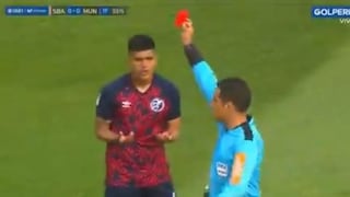 Dura falta contra Penco: Rotceh Aguilar recibió una tarjeta roja en el Sport Boys vs. Municipal [VIDEO]