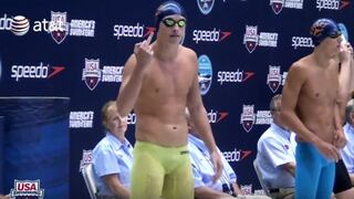 El nadador de Río 2016 que enseña el dedo medio antes de empezar cada prueba