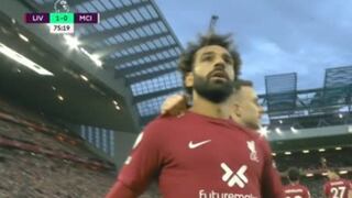 Se terminó la sequía: gol de Salah para el 1-0 en el Liverpool vs. Manchester City [VIDEO]