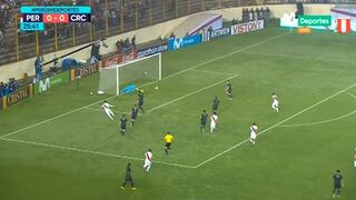 Christian Cueva estuvo a punto de abrir el marcador en el encuentro amistoso entre Perú y Costa Rica [VIDEO]