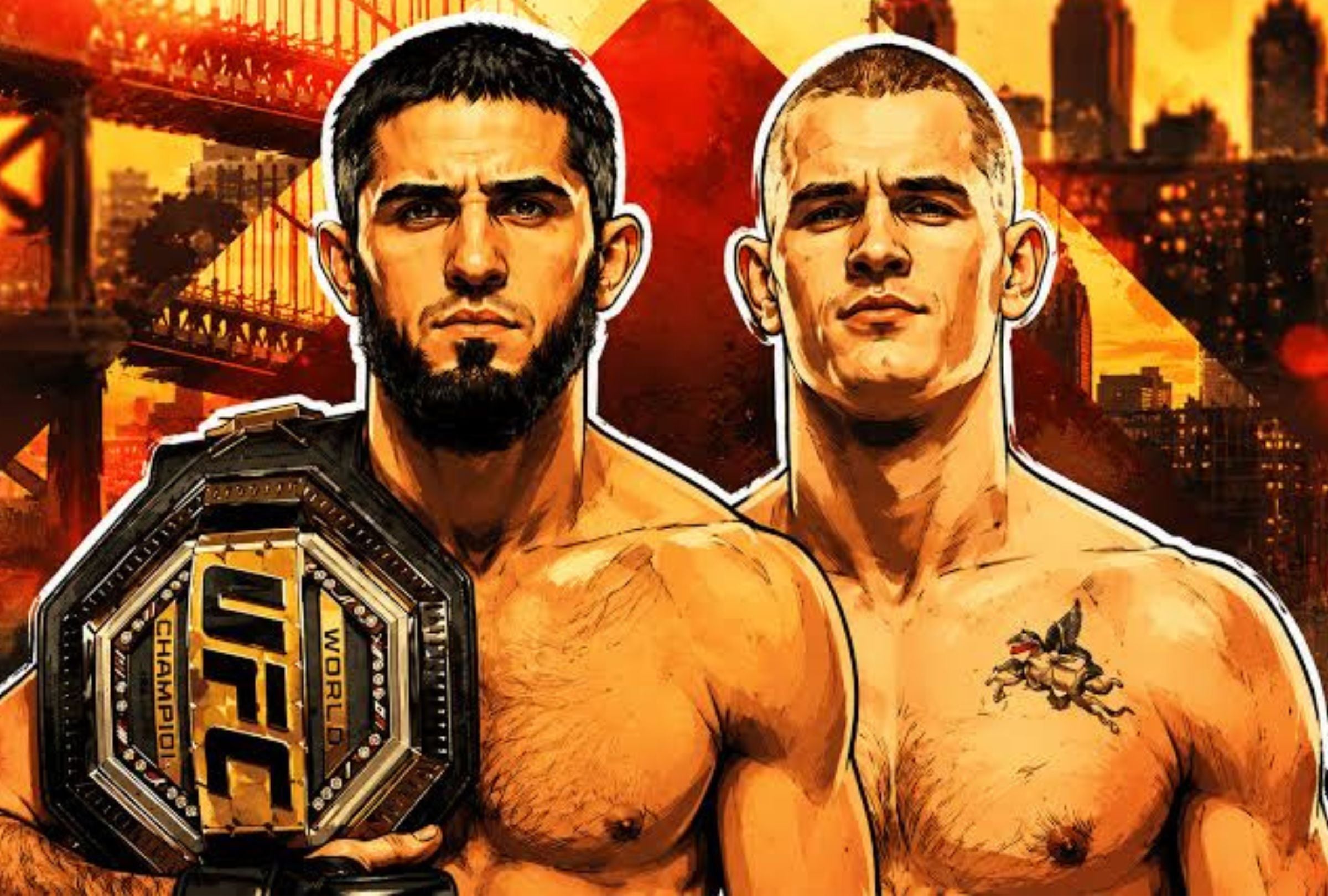 Islam Makhachev, defenderá su título este fin de semana en UFC 330 ante Machado Garry. Conoce los horarios por país para ver la pelea este sábado 15 de agosto desde Filadelfia. (Foto: UFC)