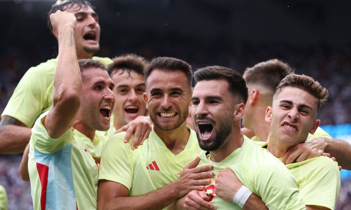 La selección española se llevó el oro en París 2024 (fútbol masculino) tras vencer por 5-3 a Francia en la gran final. (Foto: AFP)