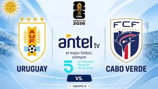 Canal 5 transmitió el partido Uruguay 2-2 Cabo Verde por el Mundial 2026